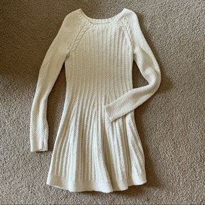 XS Cream Sweater Dress